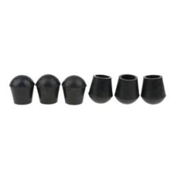 6pcs 7/8" Folding Triangle Stool Crutches Cane Walking Stick Black