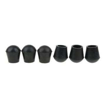 6pcs 7/8" Folding Triangle Stool Crutches Cane Walking Stick Black