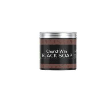 Churchwin African Black Soap Paste  100% 540g -Brown