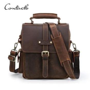 Leather Men Shoulder Bags High Quality Messenger Bags for 10.5 iPad Handbags