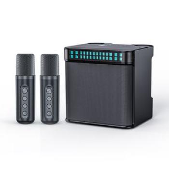 Karaoke Machine Handheld Wireless Speaker with 2 Microphone