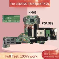63Y1989 For LENOVO Thinkpad T420  Laptop  NZI~6 HM67 PGA 989  Notebook Mainboard