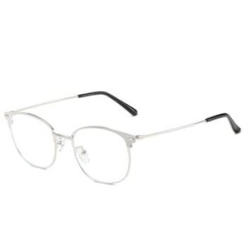 Light Silver Metal Eyeglass Frames