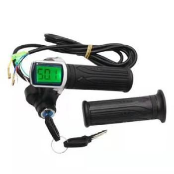 24V/36V/48V Electric Bike Twist Grip Throttle With LCD
