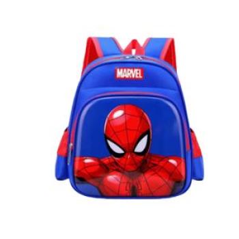Iron Man School Bag Marvel Cute Cartoon Spiderman- blue