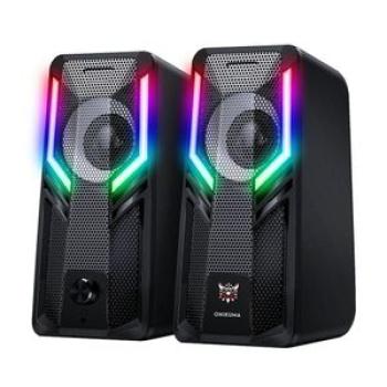 ONIKUMA Computer Speakers 2.0 Stereo Volume Control for Desk