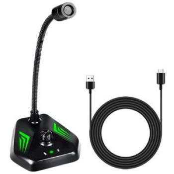 USB Microphone,for Computer,with Mute Button and RGB Rainbow