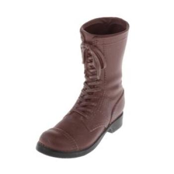 1/6 Scale Male Soldier Mid-calf Combat Boots for Combat Boot Brown 02