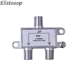 2 Way TV Signal Cable Splitter TV Antena Cable Signal Mixer  splitter signal booster Digital Satelli