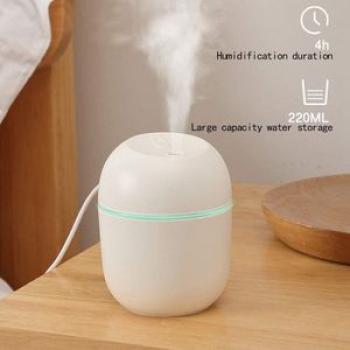 Air Humidifier USB Small 220Ml Mini Portable Cool Mist Diffuser for Bedroom Office Desk Car Travel A