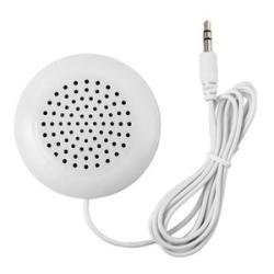 Mini White 3 5mm Pillow Speaker For iPhone iPod CD Radio MP3