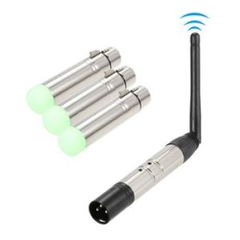 DMX512 4PCS Transmitter Receiver Kit Portable 2.4G ISM Wireless for Party DJ Show Club Disco KTV Sta