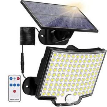 Bright Light Remote Control Solar Wall Light Waterproof