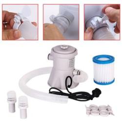 300GPH Above Ground Swimming Pool Electric Filter Pump Cleaning Tool