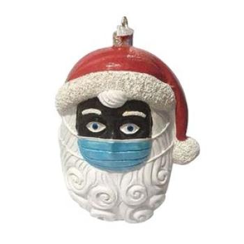 Creative Survivor Mask Santa Claus Pendant Hangings For DIY Xmas Black