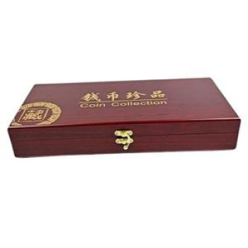 Wooden Coin Storage Box With Lock Coin  Holder For Only Box