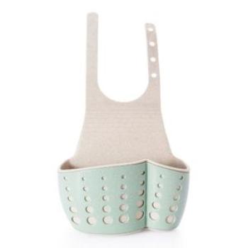 MT Kitchen Shelving Storage Bag Sponge Holder Hanging Basket Sucker Sink