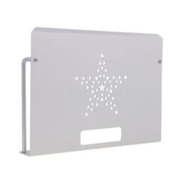 Silver TV   Box Remote Control Storage Router Shelf Console Silver