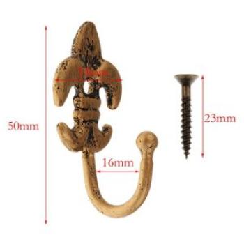 1-pair Curtain Tie Back Hooks Window Blind Tiebacks Type 2 - 012