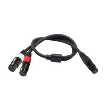 XLR 5Pin Female To Dual XLR 3Pin Female​ 2-Channel Audio Cable Cord