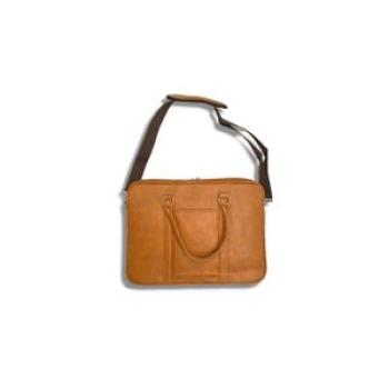 Leather 13 Inches Laptop Briefcase Handbag Travel Bag Mens Womens Brown