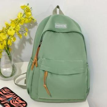 Nylon Handbags Casual Candy Color Student Backpack Large Capacity  Backpack Soft for Office Travel S