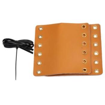 Leather Grips Motorcycle Hand Grip Throttle Covers Wraps 22mm Handlebar for Honda Dirt Bike Cafe Rac