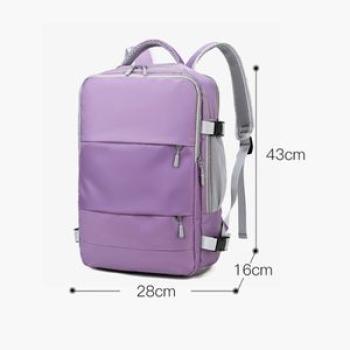 Women Sports Backpack Purse with Shoe Compartment Oxford Fitness Training Bag Multifunctional Wear-r