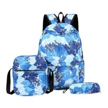 3pcs/set Teenage Backpack School Bag Adjustable Strap  Travel Backpack Waterproof Back Rucksack for