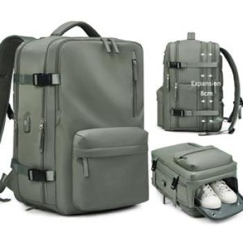Womne`s Backpack,45L Expandable Travel Backpack Convertible Briefcase, Water Resistant Laptop Backpa