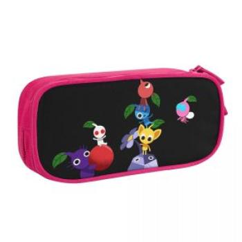 - Collage Of Characters Pen Box Student School Anime Zipper Pen Bag Child Stationery Bag pencase Gif