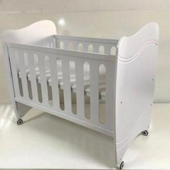 Baby Wooden Bed - Grey
