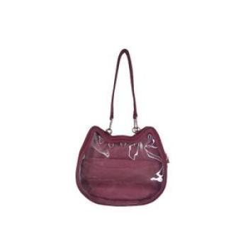 Cute Backpack Girls Clear Front Pocket Transparent Bagpack Sweet Cat Shape Young Girls Ita Shoulder