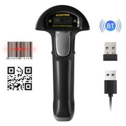 Wireless 2D 1D Barcode Scanner BT+2.4G+USB Wired Connection