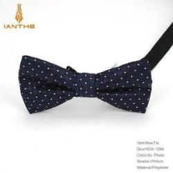 Bowties Groom Men Plaid Stripe Cravat For Men Dot Erfly Gravata Designer Male Star Marriage Wedding