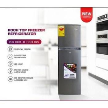 RFR190T-B Double door Refrigerator- 166 Liters - SILVER