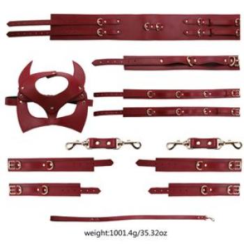 Thierry Bge Restraint Kits Handcuffs Collar Wrist Ankle Leg Thigh cuffs Waist Belt Sex