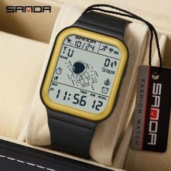 Men Sports Watches Fashion Waterproof LED Digital Watch 6101