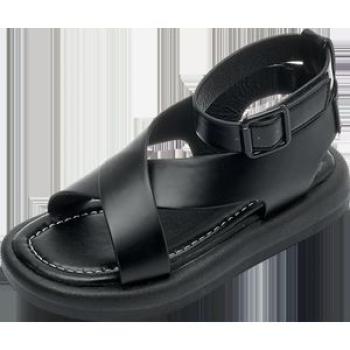 Ethnic Style Sandals Girls Summer Thick Bottom Flat Children Retro Casual Roman Shoes Boys Black Sch