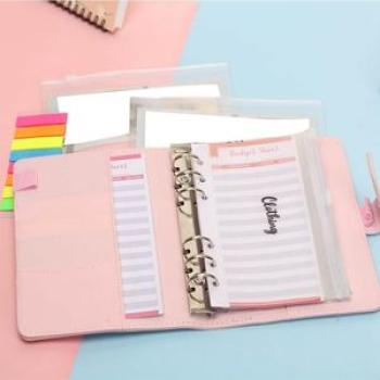 27 Pack A6 Pocket Binder Sets A6 Binder Zipper Pockets Expense Budget Sheets Cash Envelope Labels St