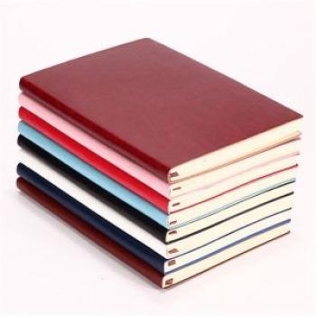 6 Multiple color Soft Cover PU Leather Notebook Writing Journal 100 Page Lined Diary Book