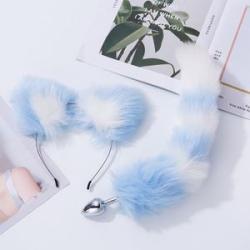 Toys Fox Tail  Plug Set With Hairpin  Kit  Butplug Tail Prostate Mager   Couples Cospl BEA