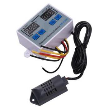 XK-W1099 Dual Digital Thermostat Humidistat Egg Incubator Temperature Humidity Controller Regulator