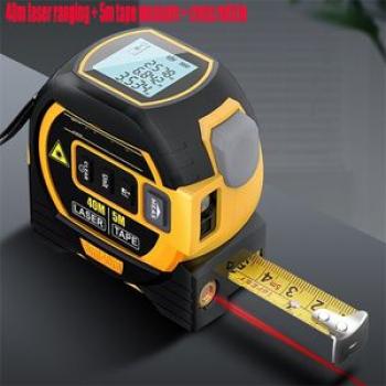 3 In 1  Laser Tape Measure Laser Distance Measuring Rangefinder Infrared High-precision Digital Elec