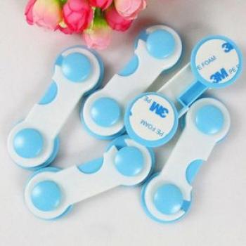 5pcs Adhesive Baby Child Kids Safety Cabinet Door Fridge Drawer Cupboard Lock Protection Pet Childpr
