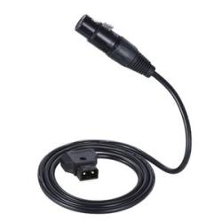 Andoer 100cm / 3.3ft D-Tap Male to XLR 4-Pin Female Adapter  Supply Cable Cord for V-mount Battery P