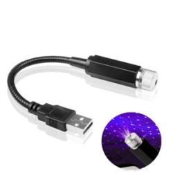 LED Car Roof Star Night Light Projector Atmosphere Galaxy Lamp USB Decorative Lamp Interior Blue Lig