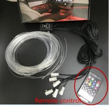 Bluetooth Auto Flexible Lamps Car Atmosphere Light Ambient Interior Decoration App Soun fod Control