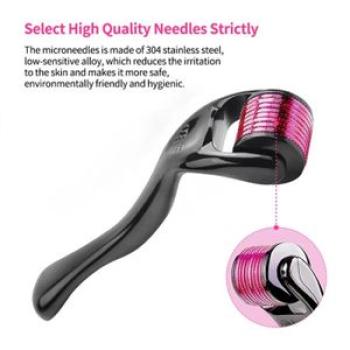 Natural Men`s Beard Growth Derma Roller DRS 540 Microneedle Dermaroller Hair Regrowth Anti Hair Loss