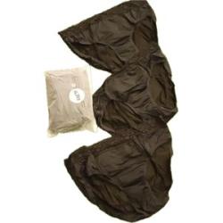 3 Pieces Reusable Washable Cotton Padded Leak Proof Menstrual Panties - Black